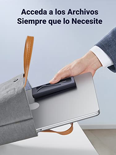 UGREEN Carcasa M.2 Disco Duro, NVME PCIE Caja con UASP Cable USB A to C 0,25m, Adaptador para SSD M.2 SATA M Key, B y M Key, Compatible con 2230/2242/2260/2280 Negro